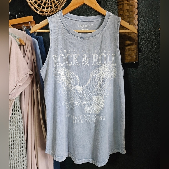 Rock & Roll graphic tank top - Picture 2 of 2